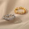 Romantic Elegant Open Rings for Couple Anniversary Wedding Jewelry Accessories Gift