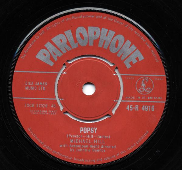 

7inch Record MICHAEL HILL - Bubble Bath 45R4916 Parlophone 1962 UK Pop Used