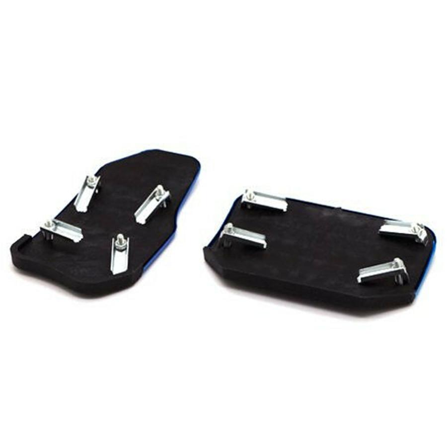 2 Τεμάχια Ασημί Αντιολισθητικό Αυτόματο Πεντάλ Φρένου Επιταχυντήρα Ποδιού για Αυτοκίνητο SUV