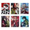 Japanese Anime Demon Slayer Passport Cover Unisex Students Travel Passport Holder Wallet Women Leather Credit Card Holder Case