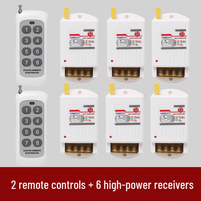 High-Power Submersible Pump with Smart Wireless Remote and Light Control, 220V Multi-Channel Wiring-Free Power Supply