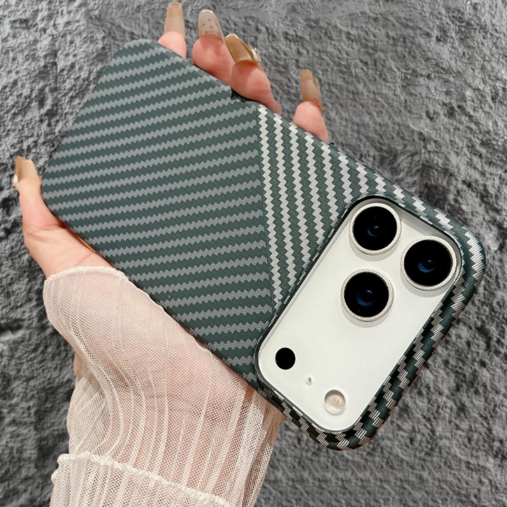 Matte Carbon Fibre forMagsafe Case foriPhone 17 Air 16 15 14 Plus 13 12 Pro Max 17Pro Wireless Charge Skin Glossy Armor Cover