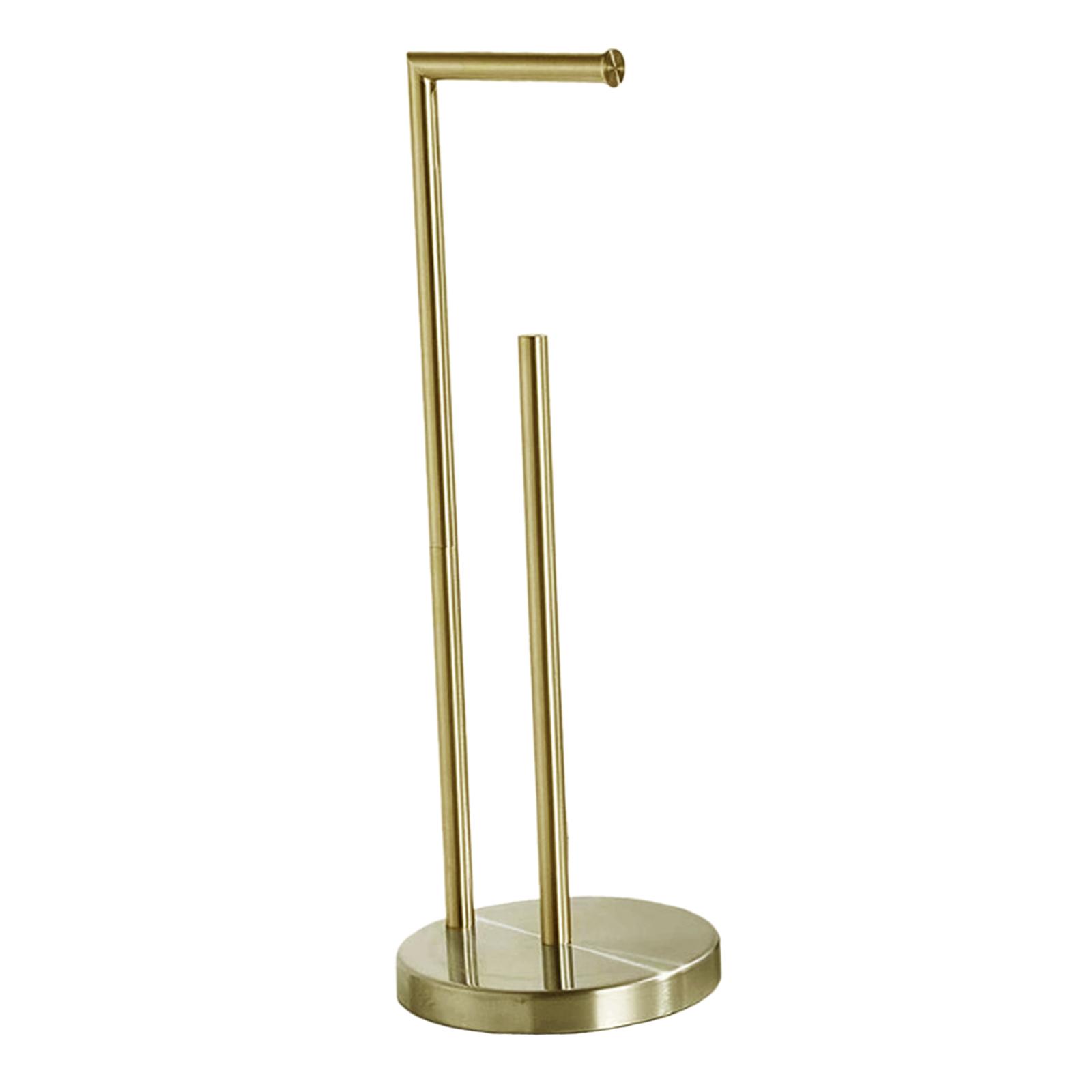

Toilet Paper Holder Stand Bathroom Storage Holds 3 Rolls Rustproof