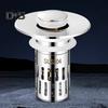 Pop-up Sink Drain Strainer Durable Construction Universal Simple Installation Bathroom Sink Filter Basket Hair Catcher Anti-Clog Strainer