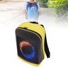 LED Backpack, 64x64 Px Color Programmable Screen, App Control 16in Laptop Backpack with USB Port, Water proof LED Bag for Motorcycle, Travel, Daily Us