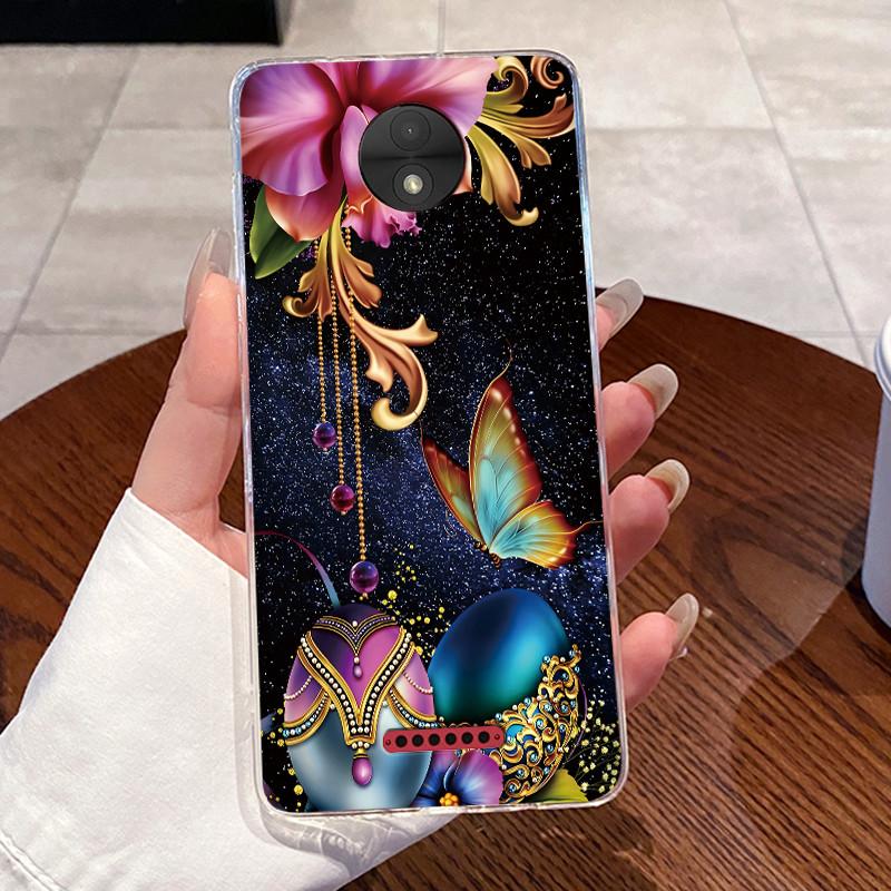 Casing For Motorola Moto C Plus Case Aesthetic Cute Cat Astronaut Transparent Soft Silicone Back Cover Moto C CPlus Phone Case