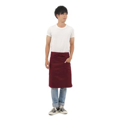 [smile Mode] Short Apron, Waist Apron, Work Apron, Half-Body Apron, Stylish, Solid Color, with Pockets, Unisex, Simple Design, Wrinkle-Resistant, for