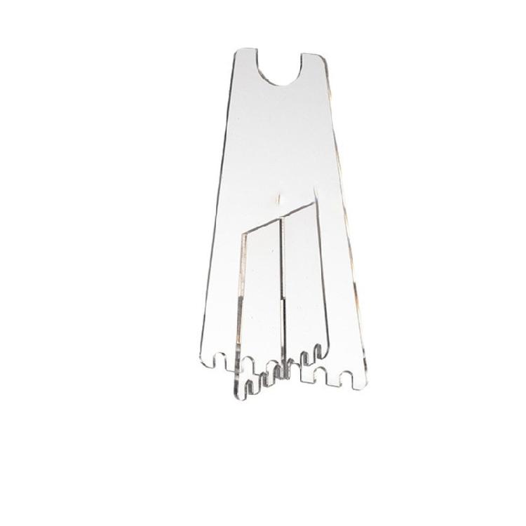 Clear Acrylic Bike Parking Rack Portable Floor Stand Light Weight Bike Support Stand for Adjusting Cleaning Repairing