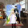 Japanese anime cute cartoon theme Sailor Moon Tsukino Usagi blanket suitable for home beds, sofa covers, office nap, outdoor warm blankets O7