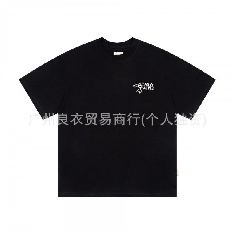 2026 Streetwear Loose Fit Cotton Tee With Graphic Print Men Women Youth Casual Wear