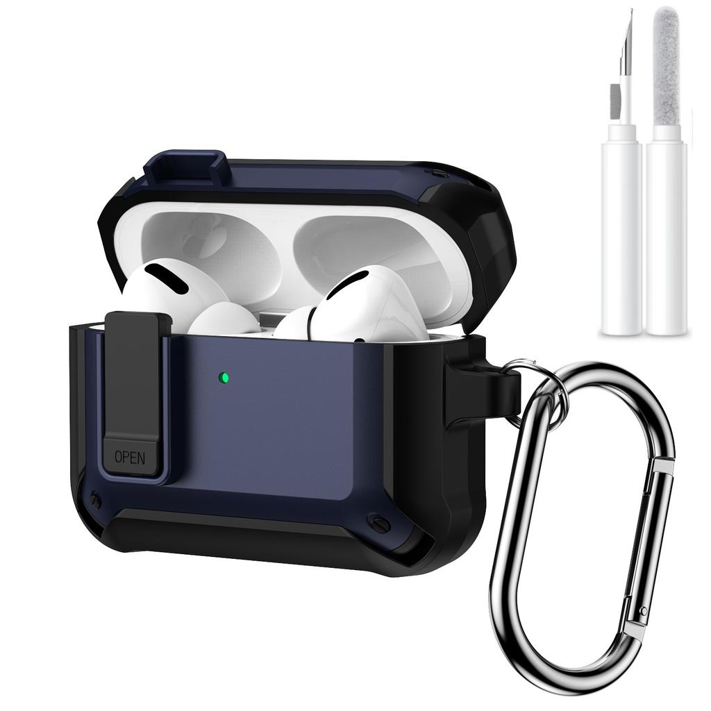 For Airpods Pro 3 Security Lock Case Cover Protective Shockproof Case with Cleaner Kit Lanyard for Airpods Pro3 Case Accessories