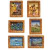 1/3/6 stk Verdensberømt maleri Kjøleskapsmagnet Hjemmekontor Kjøkken Skap Kjøleskap Resin 3D Oljemaleri Kunst Magnetisk Dekorasjon Ornament