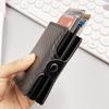 Large Capacity Double Layer Id Credit Card Holder Anti Rfid Blocking Protected Magic Wallet For Men Carbon Fiber Cardholder Case