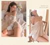 Yi Yue Women's Sexy Diamond Chain Camisole Pajamas - Erotic See-Through Chiffon Nightdress Style 8476