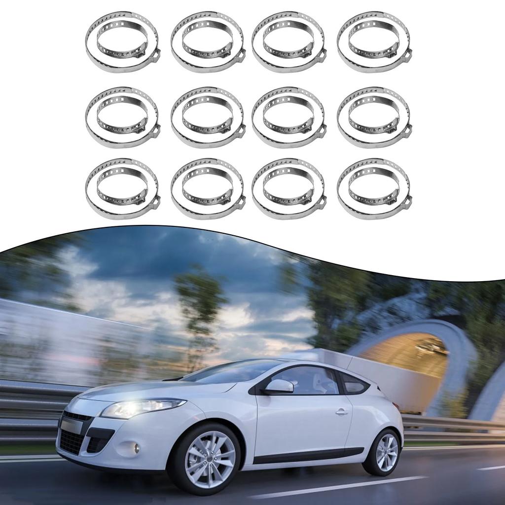 24 Stück CV-Manschettenklemmen Verstellbare Edelstahl-Antriebswellen-Achsgelenk-Klemmen für Gummi-CV-Gelenkmanschetten Ersatzteile