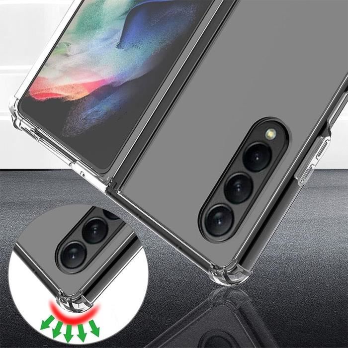 Coque de protection - Booling - pour Samsung Galaxy Z Fold 3 - Silicone - Transparente - Renforcée 4 Coins