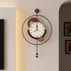 Creative Wall Clock Living Room Light Luxury Wall Watch Modern Entrance Silent Pendulum Clock Bedroom Decoration Accessories