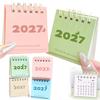 Paper Monthly Desk Calendar Twin-Wire Binding Home Office Calendar  Home Office Planning