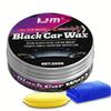 KJM Crystal Black Car Wax 200ml German Formula Scratch Fill Polish Coat Restore Deep Gloss Mirror Finish Paint Protection