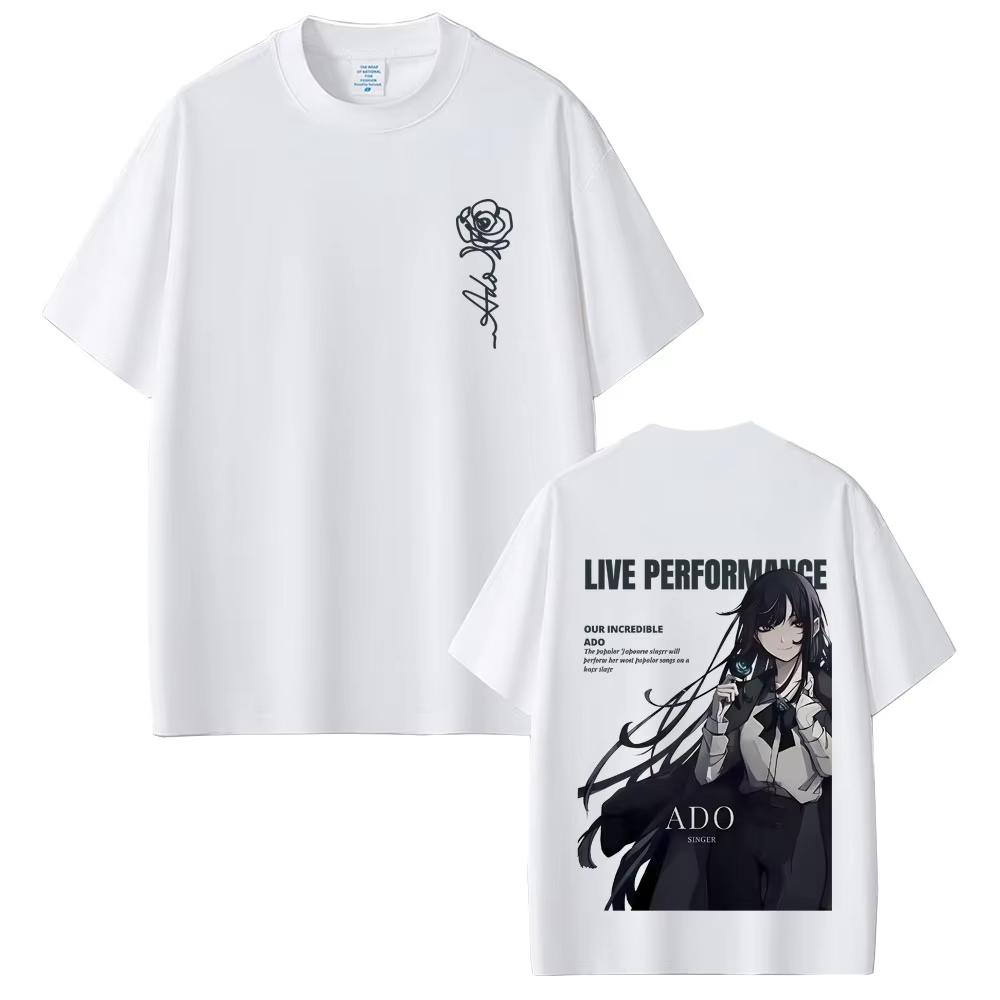 Ado Our Incredible Live Performance T-shirt Male Vintage Casual Cotton T Shirts Men Women Y2k Fashion Japanese Style Streetwear
