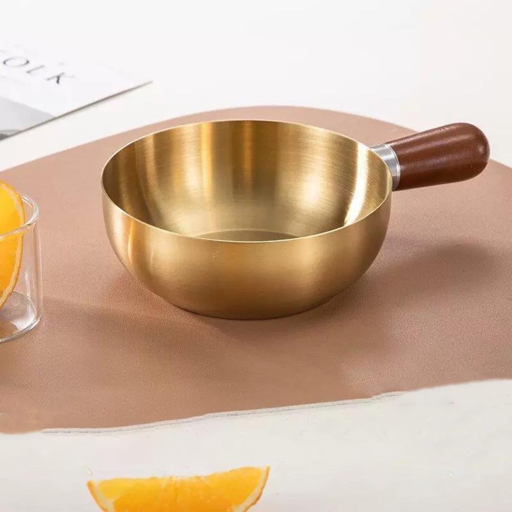 High Temperature Resistant Wooden Handle Bowl Heat-Resistant Breakfast Bowl  Instant Noodles