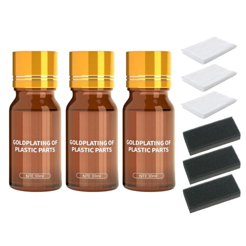 Car Cleaner Refresher Auto Repair Agent Plastic Restoring Liquid Interior Plastic Revitalizing Coating Agent 30ml/1fl oz