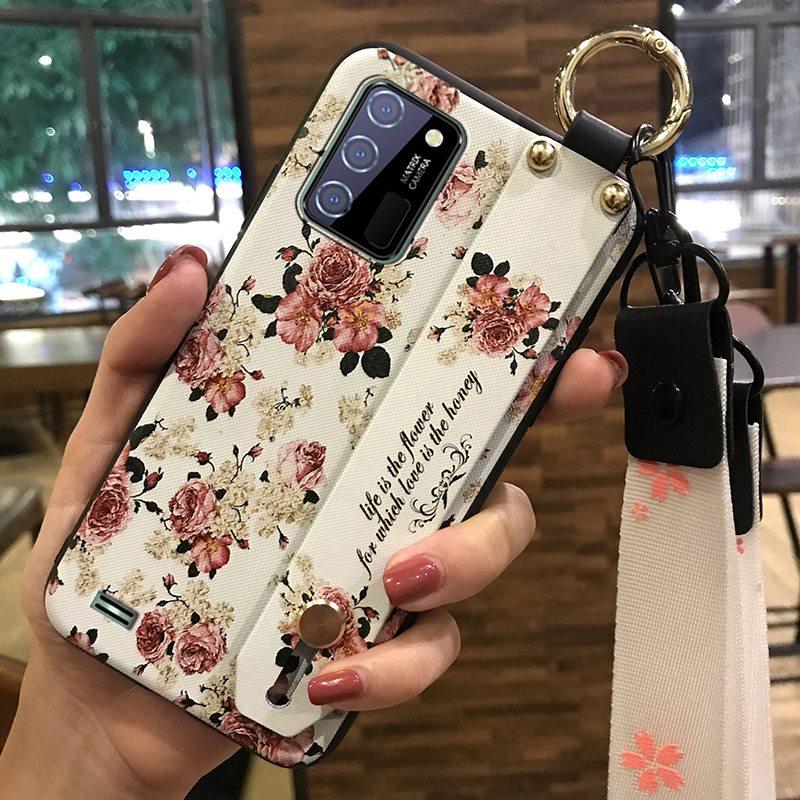 Водонепроницаемый ремешок на запястье Чехол для телефона для Oukitel C25 Подставка Шнурок Грязеотталкивающая Задняя крышка с кольцом Защитный Противоударный