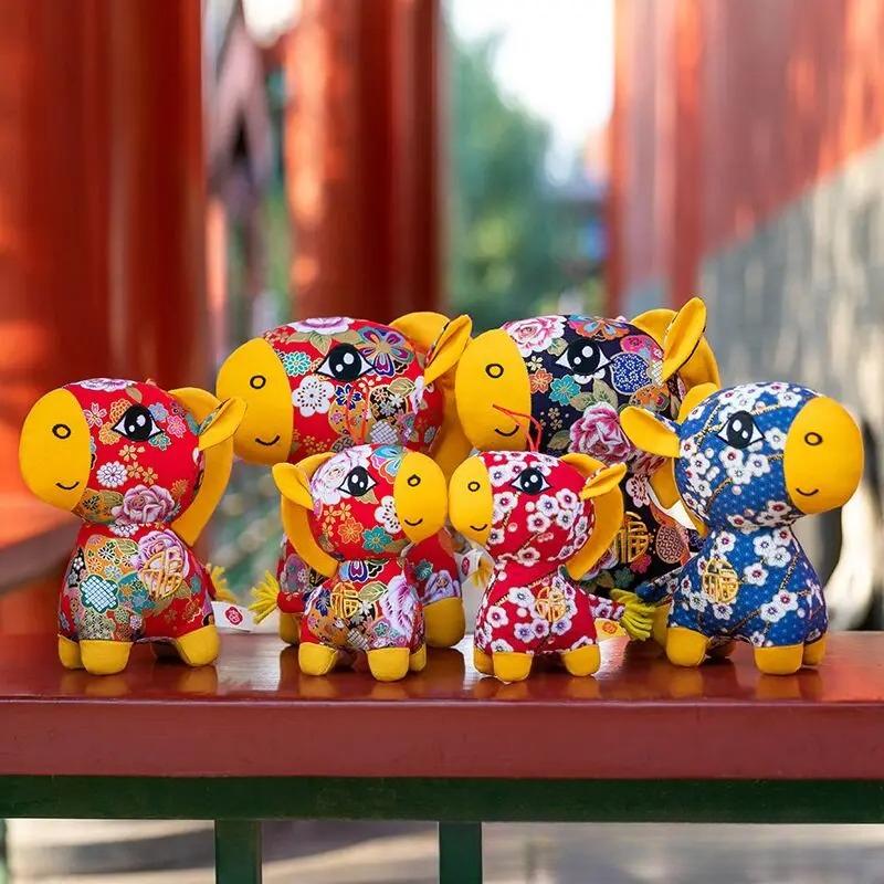 2026 Horse Year Mascot Plush Doll Cartoon Lucky Chinese Zodiac Pony Plush Toys New Year Decoration Pendant Spring Festival Gifts