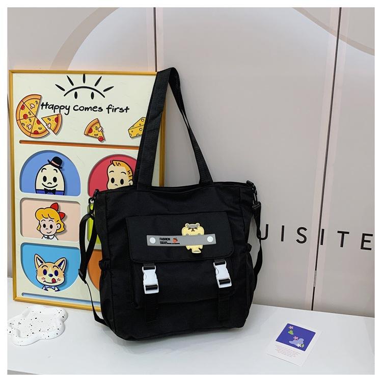 Simple And Versatile Single Shoulder Soft Girl Tote Bag, Student Large-Capacity Commuting Tutoring Class Schoolbag