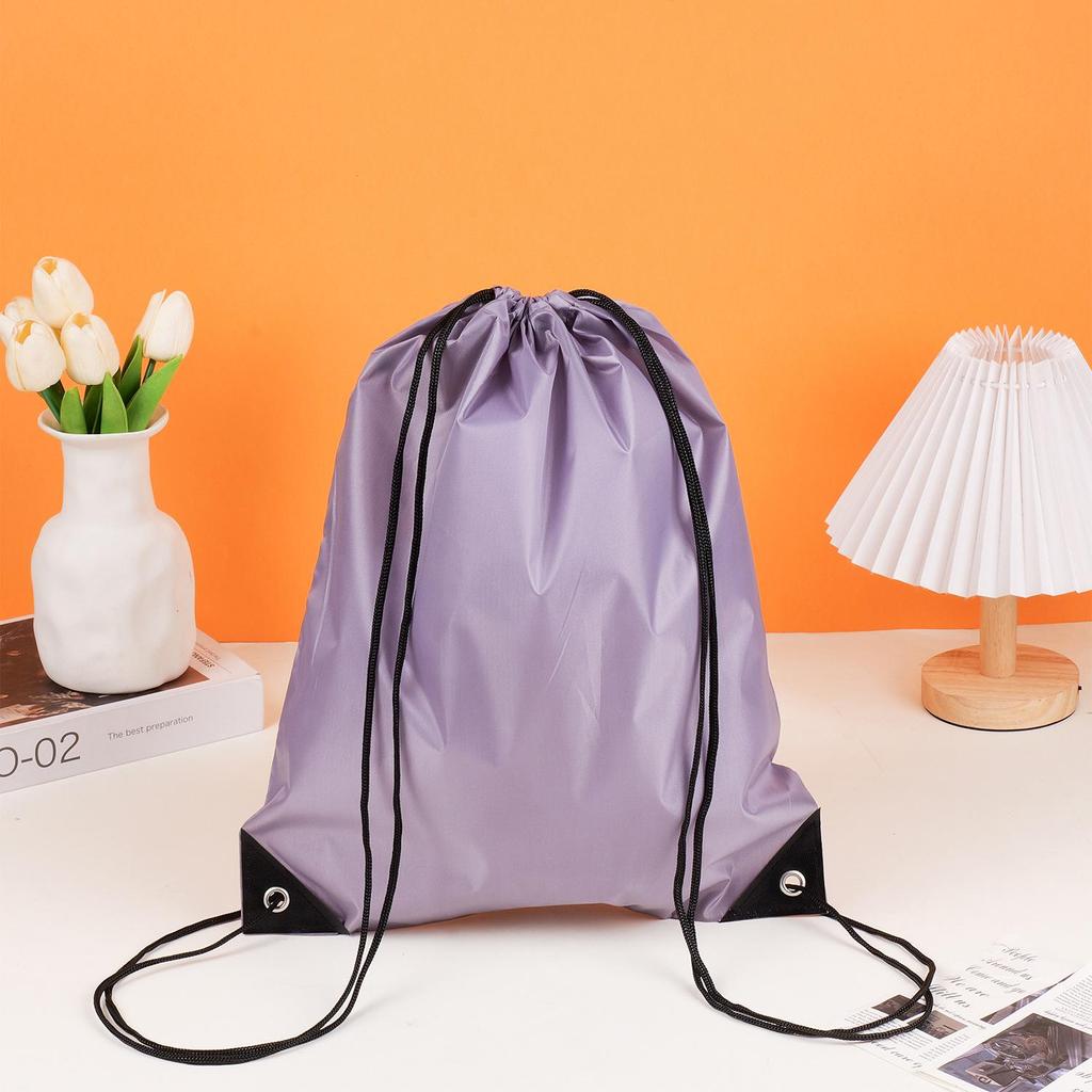 Waterproof 210D Polyester Drawstring Sports Backpack with Custom Logo