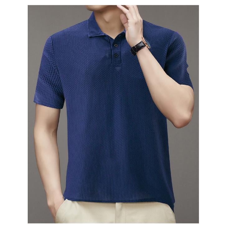 Summer New Quick Drying Lapel Polo Shirt With Button Pocket For Men'S Sports Polo Shirt Fitness And Casual Slim Fit Daily Work Shirt