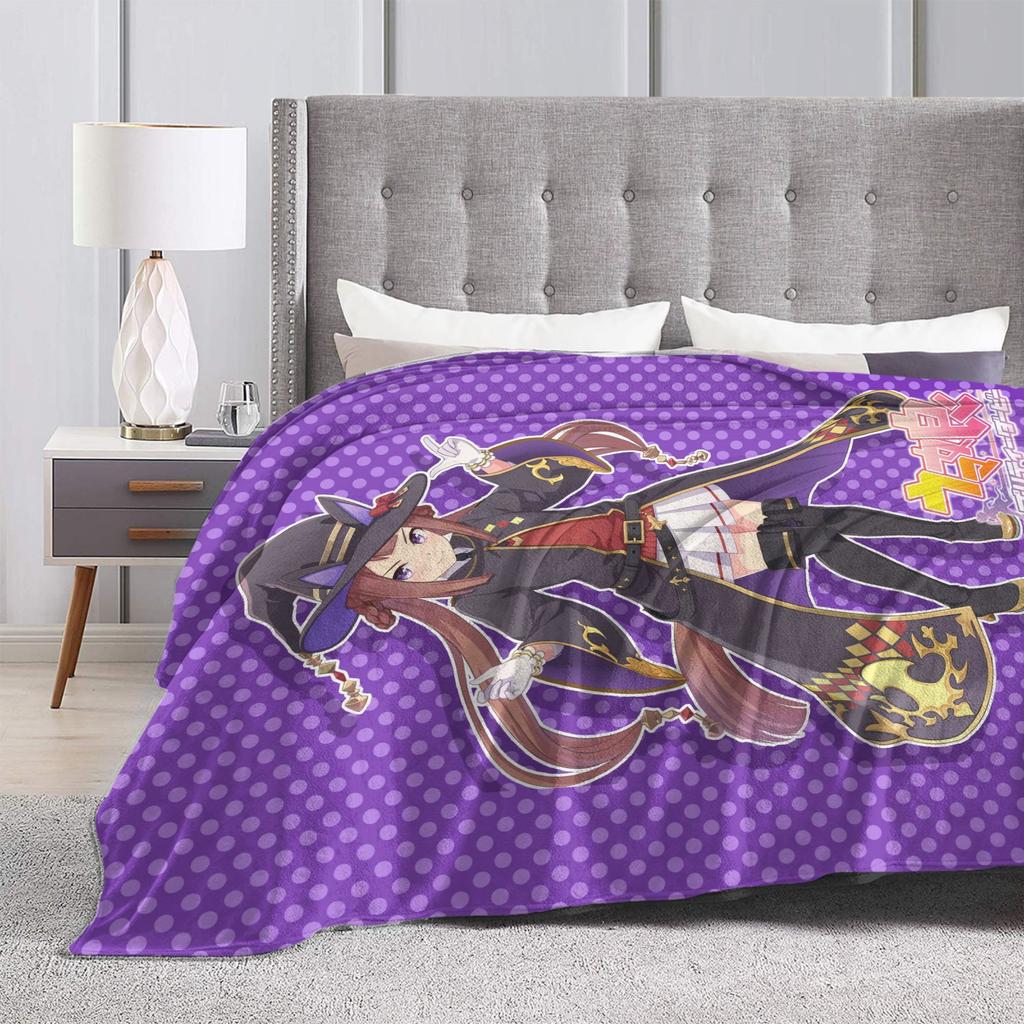 Sweep Tosho UmaMusume Pretty Derby Warm Soft Blanket Girls Boys Plush Bedding Throws Novelty Couch Bed Bedspread Sofa Bed Cover