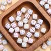 30pcs/lot 8mm Square Shape Dice Acrylic Spacer Beads For Jewelry Making DIY Bracelet Necklace Accessories