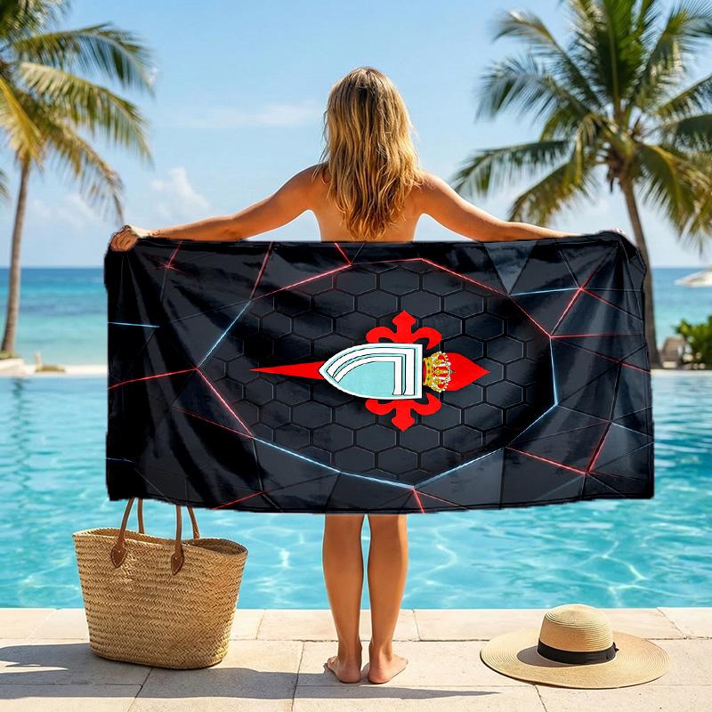 Celta Vigo FC Druck Schnelltrocknendes Strandtuch Mikrofaser Saugfähig Tragbares Reise-Schwimmtuch