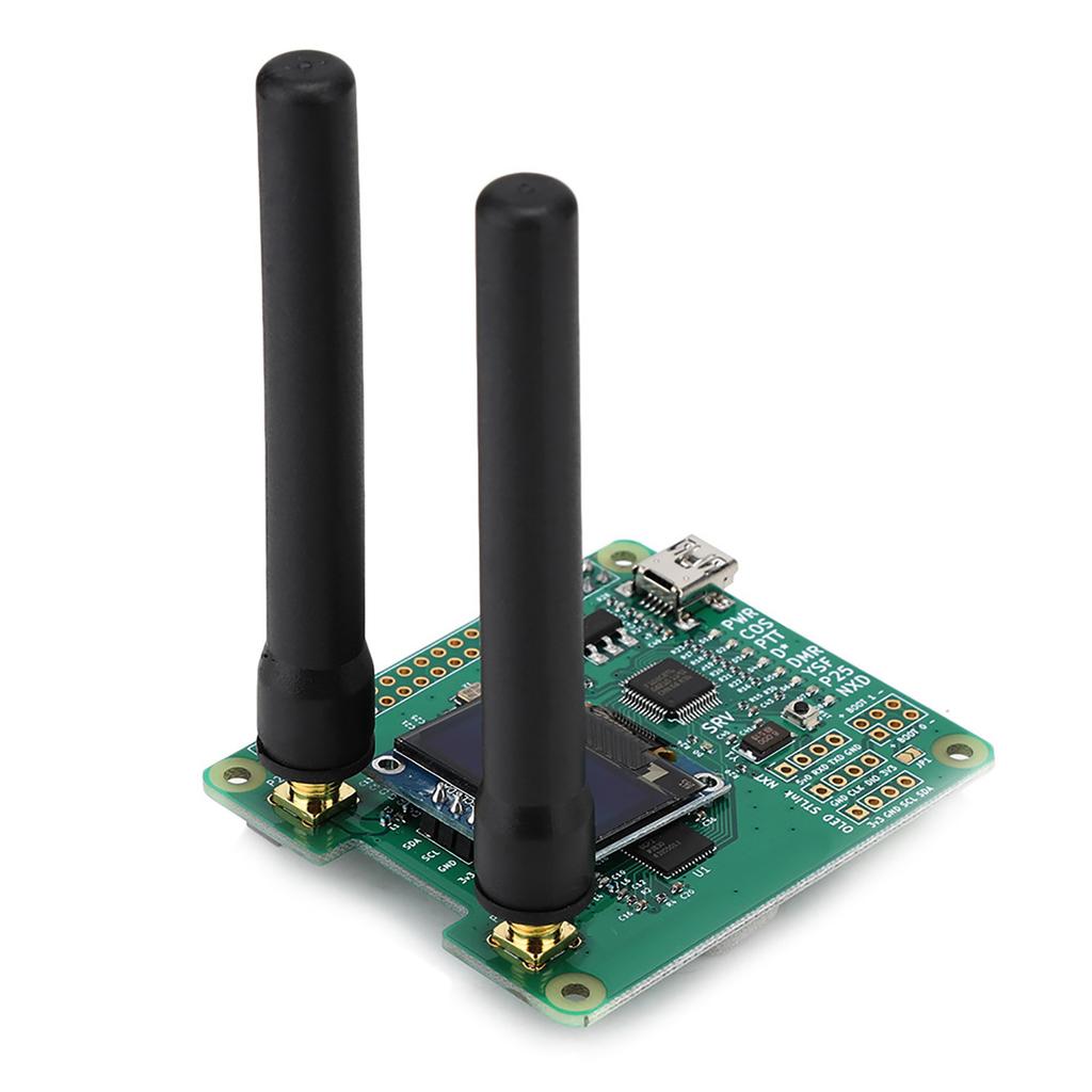 2019 V1.3 for MMDVM HS Dual Hat Duplex Hotspot Module OLED+Antenna Support for P25 DMR YSF
