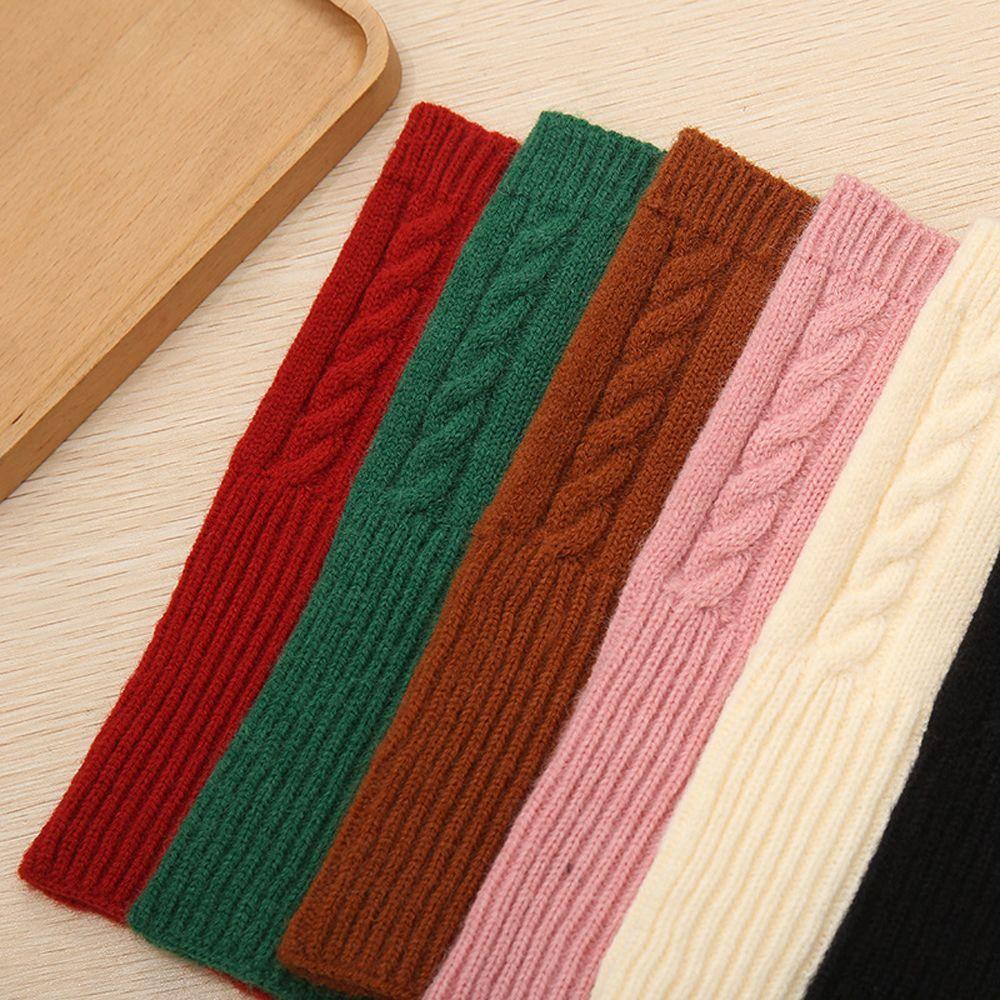 Knitting Wrist Arm Twist Fingerless Gloves Hand Mitten Korean Knitted Gloves Women Arm Warmers