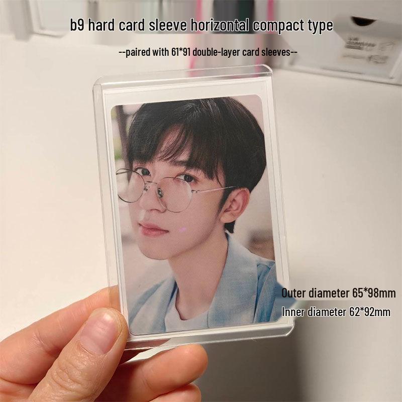 Compact 3-Inch B8 Card Holder: Transparent Protective Sleeve for Polaroid Photos, Free Shipping