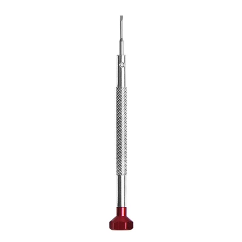 Nonslip Textured Screwdriver Sturdy Tool Steel Head Lightweight Aluminum Shaft Ideal For Clock Repair Projects