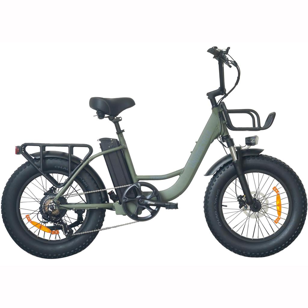 UNIVERCYCLE B5 All-Terrain Folding Electric Bike 20 Inch Fat Tires 48V12.5Ah Battery 60KM/H Load 350W Motor Urban Commuting Adult E-Bike With TowSeat