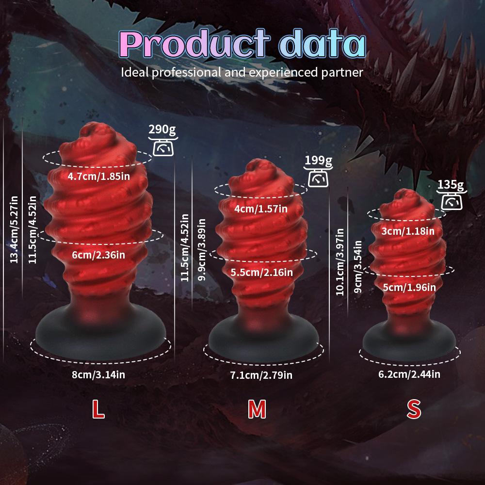Classic Spiral Shaped Dildo Rear Anal Plug Stick Female Silicone Masturbator Adult Products Male Anal Plugs