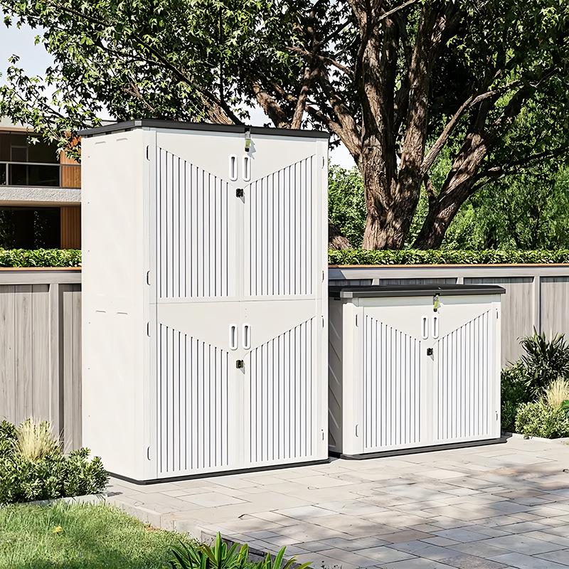 Outdoor HDPE Garden Storage Cabinet for Tools and Sundries