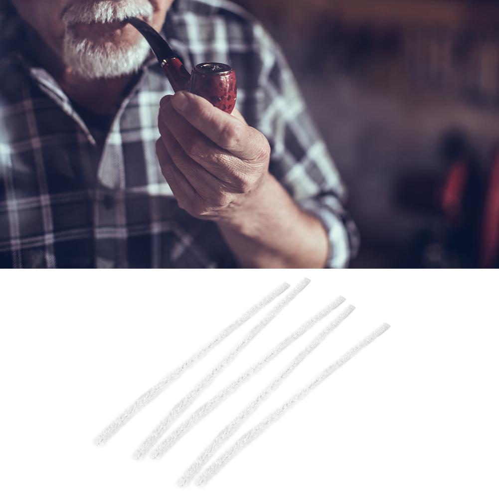 50pcs Pipe Cotton Clners, White Pipe Clners   and Safe Clning Tool for Pipes, Absorb Tar and Condensate