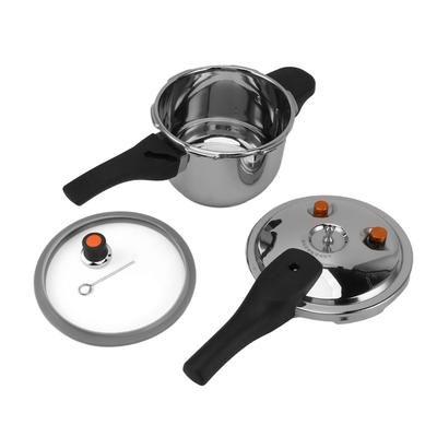 Pressure Cooker Rapid Heating 16cm Safety Valves 304 Stainless Steel and Plastic Electric Pressure