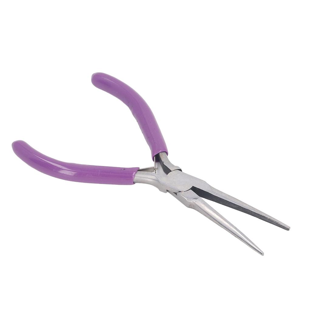 6in Needle Nose Pliers High Carbon Steel Body Mirror Surface Toothless Multifunctional Mini Jewelry