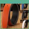 Belt Mens New Strap Replacement No Buckle 38mm Genuine Leather Diy Hot Fashion Durable 7 Colors