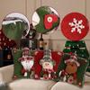 Cross-border Christmas Snowman Burlap Pillowcase Ornaments