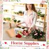100 Pieces Transparent Plastic Flower Packaging Bags Flower Arrangement Bags  Mother's Day