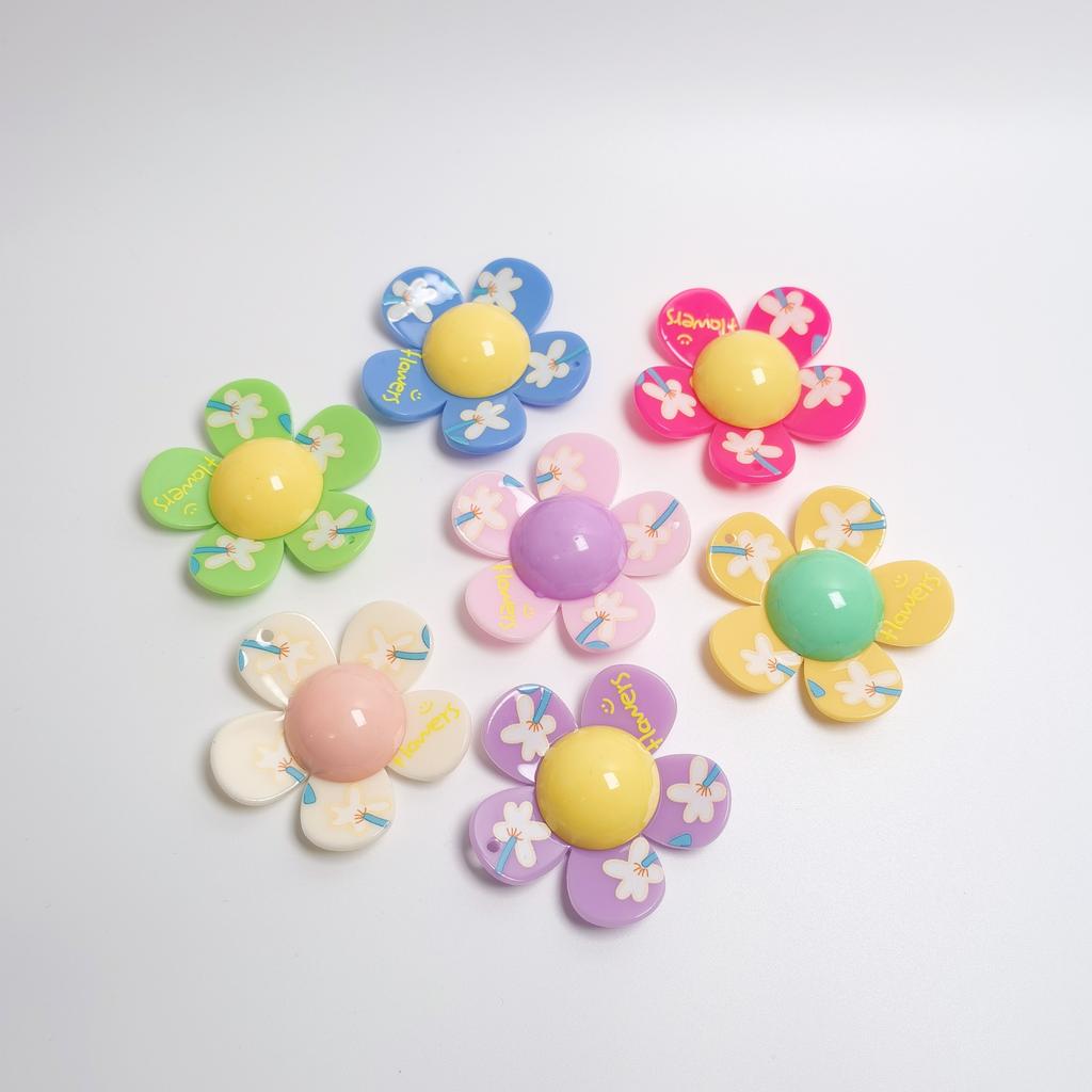 100pcs Flowers Slime Charms Scrapbooking Phone Case Decoration DIY Crafts Jewelry Making Accessories Girls Shoes Decorations