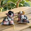 Simulation Cats Doll Ornament Realistic Furry Plush Animal with Cushion Mat Desktop Doll for Home Bedroom Decoration