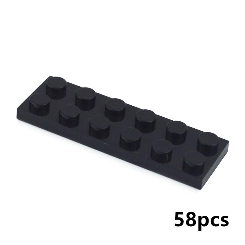 DIY Building Blocks Thin Figures Bricks 2x6 2x8 2x10 Dots Colorful Educational Creative Size Compatible all brand Toys for Kids